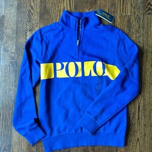 Polo pullover sweatshirt